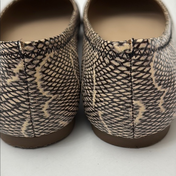 Tory Burch Phyton Embossed Reva Ballet Flats Size 9 1/2 M - Picture 8 of 13